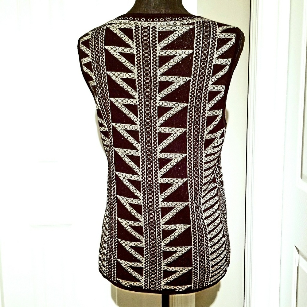 Geometric Tank Top Sweater Set - Picture 2 of 4